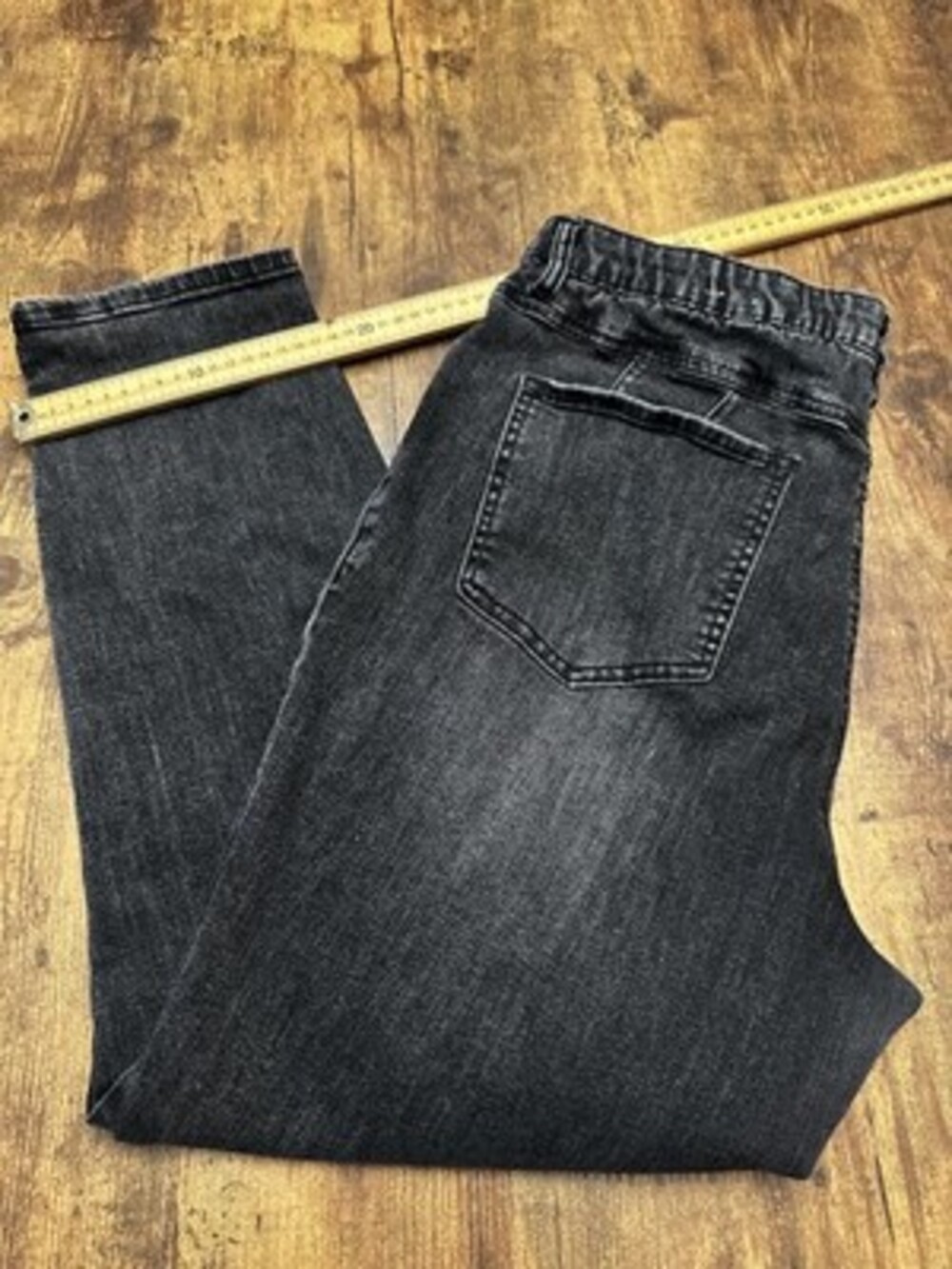 Tribal Jeans Women's Size 16 Black Acid Wash High-Rise Skinny Denim
